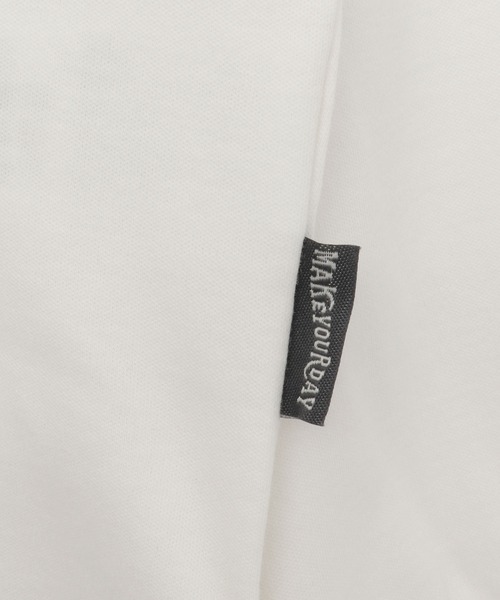 MAKE YOUR DAY（メイクユアデイ）の「ロング丈刺繍ポケット長袖Tシャツ■80～140cm（Tシャツ/カットソー・キッズ・チャコールグレー/ベージュ/オフホワイト・110/120/80/90/130/100/140）」の17枚目の写真