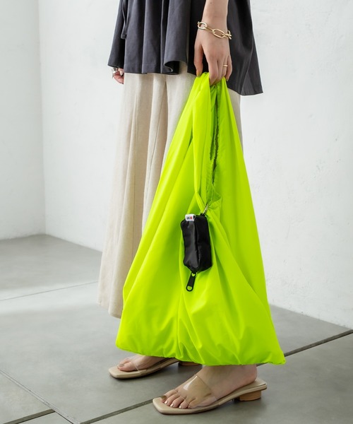 mystic(ミスティック)の「NYLONY エコバッグ(エコバッグ/サブバッグ・レディース・ピンク/イエロー/ブルー・ONE SIZE)」の6枚目の写真