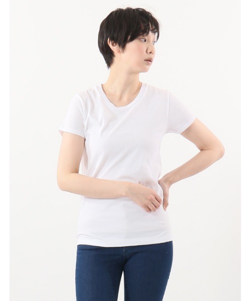 HANES(ヘインズ)の「【Hanes/ヘインズ】レディース ジャパンフィットフォーハー【2枚組】クルーネックTシャツ 5.3oz(Tシャツ/カットソー・レディース・その他3・MEDIUM/LARGE)」の5枚目の写真