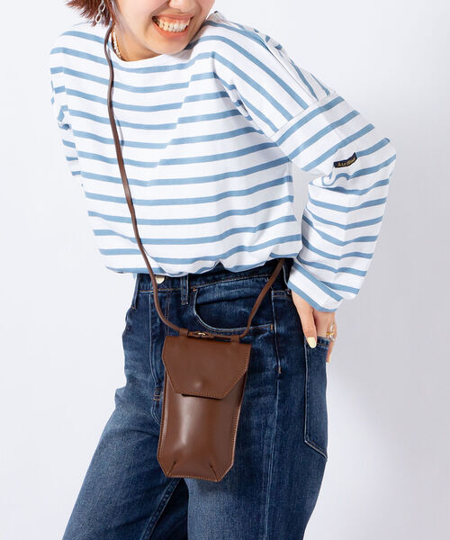 NOLLEY’S（ノーリーズ）の「【Laboratorio Mariucci/ ラボラトリオマリウッチ>スマホポシェット（ボディバッグ/ウエストポーチ・レディース・ベージュ/ブラウン/オリーブ・FREE）」の15枚目の写真