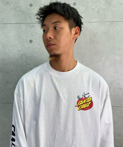 SANTA CRUZ（サンタクルーズ）の「【ムラサキスポーツ別注】SANTACRUZ/サンタクルーズ バックプリント ロンT 502213405（Tシャツ/カットソー・メンズ・ホワイト/ブラック/グリーン・M/L/XL）」の15枚目の写真