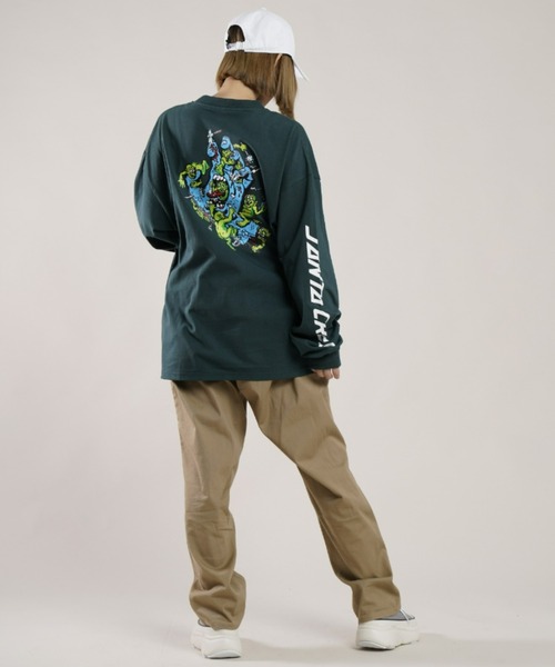 SANTA CRUZ（サンタクルーズ）の「【ムラサキスポーツ別注】SANTACRUZ/サンタクルーズ バックプリント ロンT 502213405（Tシャツ/カットソー・メンズ・ホワイト/ブラック/グリーン・M/L/XL）」の17枚目の写真