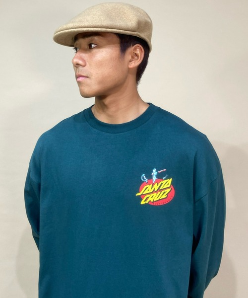 SANTA CRUZ（サンタクルーズ）の「【ムラサキスポーツ別注】SANTACRUZ/サンタクルーズ バックプリント ロンT 502213405（Tシャツ/カットソー・メンズ・ホワイト/ブラック/グリーン・M/L/XL）」の6枚目の写真