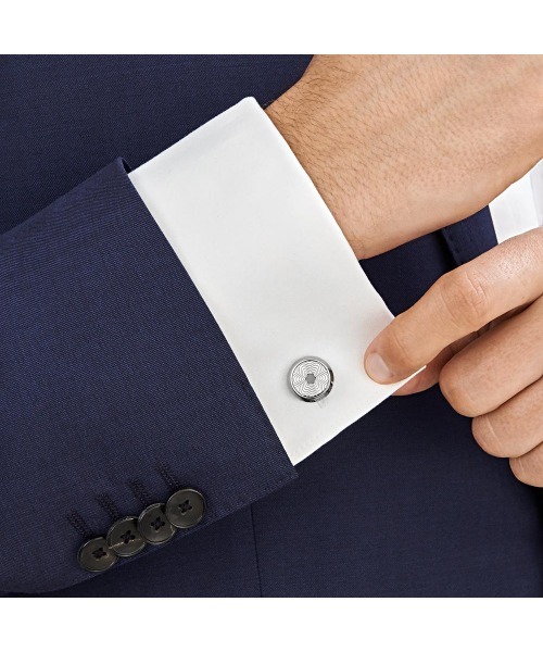 MONTBLANC（モンブラン）の「モンブラン ホワイトスター カフリンクス（カフリンクス・メンズ・シルバー・ONE SIZE）」の4枚目の写真