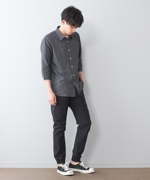 Blue Standard （ブルースタンダード）の「【BLUE STANDARD/ブルースタンダード】接触冷感ストレッチドライカーゴパンツ（カーゴパンツ・メンズ・ブラック/グレー・SMALL/MEDIUM/LARGE/X-LARGE）」の5枚目の写真