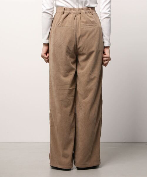 Per sist ence（パーシエンス）の「Per sist ence/パーシエンス　コーデュロイ タック入りセンターシームパンツ（その他パンツ・レディース・ベージュ/ブラウン/アイボリー・FREE）」の5枚目の写真