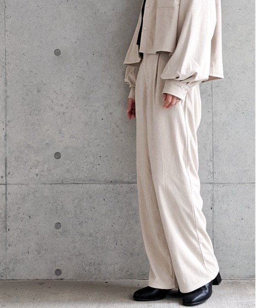 Per sist ence（パーシエンス）の「Per sist ence/パーシエンス　コーデュロイ タック入りセンターシームパンツ（その他パンツ・レディース・ベージュ/ブラウン/アイボリー・FREE）」の10枚目の写真