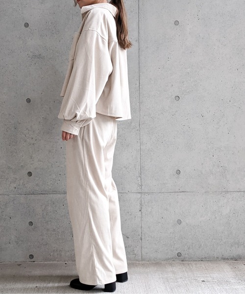 Per sist ence（パーシエンス）の「Per sist ence/パーシエンス　コーデュロイ タック入りセンターシームパンツ（その他パンツ・レディース・ベージュ/ブラウン/アイボリー・FREE）」の11枚目の写真