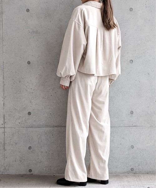 Per sist ence（パーシエンス）の「Per sist ence/パーシエンス　コーデュロイ タック入りセンターシームパンツ（その他パンツ・レディース・ベージュ/ブラウン/アイボリー・FREE）」の14枚目の写真