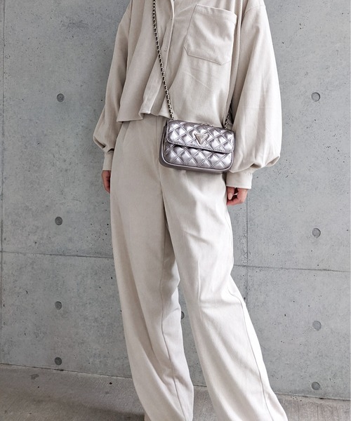 Per sist ence（パーシエンス）の「Per sist ence/パーシエンス　コーデュロイ タック入りセンターシームパンツ（その他パンツ・レディース・ベージュ/ブラウン/アイボリー・FREE）」の16枚目の写真