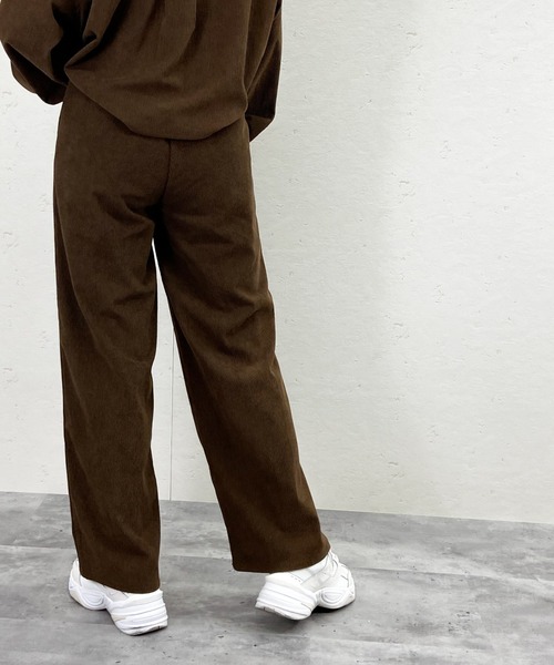Per sist ence（パーシエンス）の「Per sist ence/パーシエンス　コーデュロイ タック入りセンターシームパンツ（その他パンツ・レディース・ベージュ/ブラウン/アイボリー・FREE）」の22枚目の写真