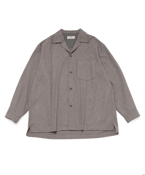 ADAM ET ROPE'（アダムエロペ）の「【Shmere】バルカラー ビッグシルエット ウールシャツ（シャツ/ブラウス・メンズ・グレー系その他/ブルー系その他・S/M/L）」の18枚目の写真