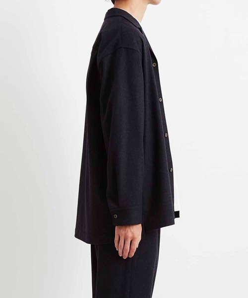 ADAM ET ROPE'（アダムエロペ）の「【Shmere】バルカラー ビッグシルエット ウールシャツ（シャツ/ブラウス・メンズ・グレー系その他/ブルー系その他・S/M/L）」の16枚目の写真