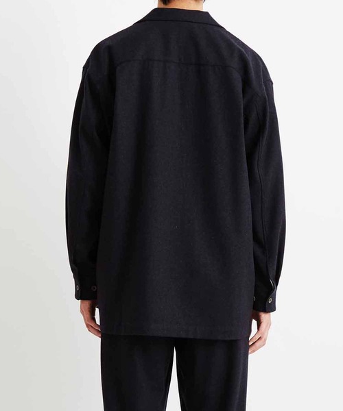 ADAM ET ROPE'（アダムエロペ）の「【Shmere】バルカラー ビッグシルエット ウールシャツ（シャツ/ブラウス・メンズ・グレー系その他/ブルー系その他・S/M/L）」の10枚目の写真