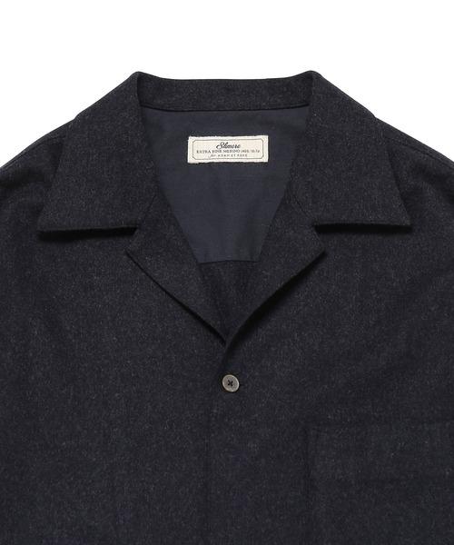 ADAM ET ROPE'（アダムエロペ）の「【Shmere】バルカラー ビッグシルエット ウールシャツ（シャツ/ブラウス・メンズ・グレー系その他/ブルー系その他・S/M/L）」の20枚目の写真