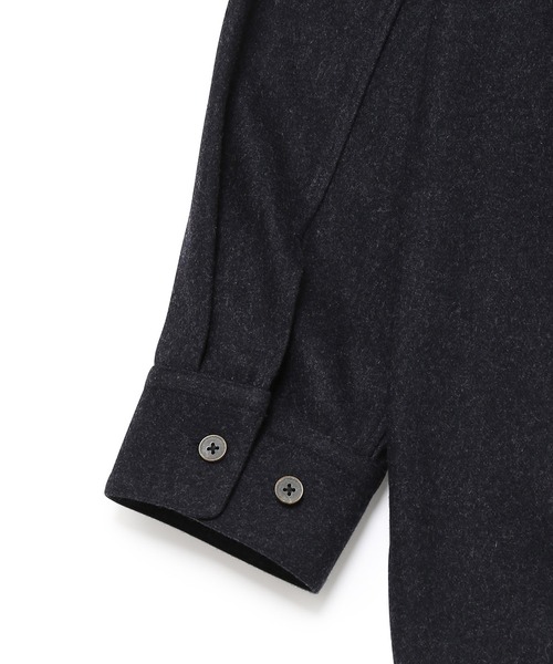 ADAM ET ROPE'（アダムエロペ）の「【Shmere】バルカラー ビッグシルエット ウールシャツ（シャツ/ブラウス・メンズ・グレー系その他/ブルー系その他・S/M/L）」の5枚目の写真