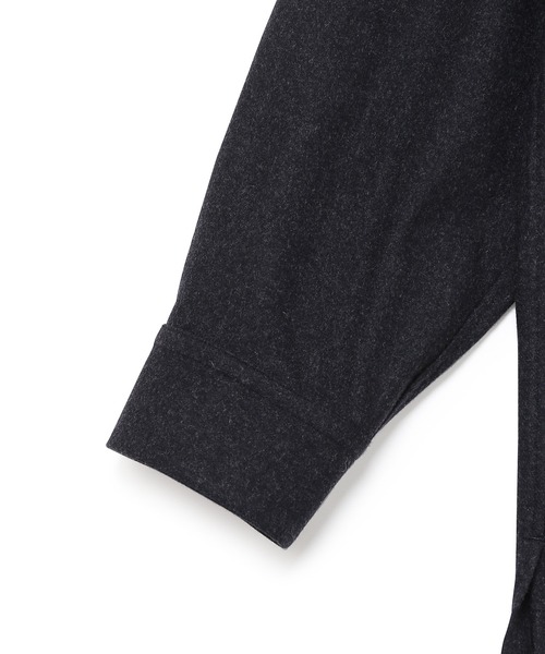 ADAM ET ROPE'（アダムエロペ）の「【Shmere】バルカラー ビッグシルエット ウールシャツ（シャツ/ブラウス・メンズ・グレー系その他/ブルー系その他・S/M/L）」の14枚目の写真