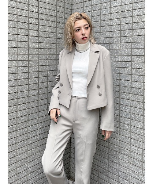 ENVYM（アンビー）の「ショートＢＯＸＹ ＪＫ（その他アウター・レディース・ブラック/グレー/モカ・FREE）」の2枚目の写真