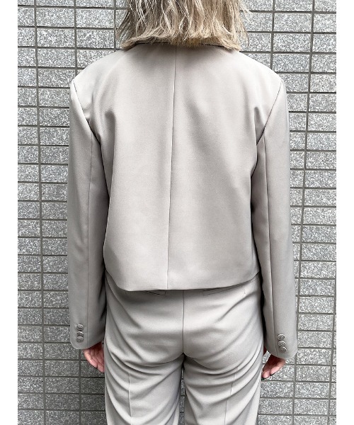 ENVYM（アンビー）の「ショートＢＯＸＹ ＪＫ（その他アウター・レディース・ブラック/グレー/モカ・FREE）」の8枚目の写真