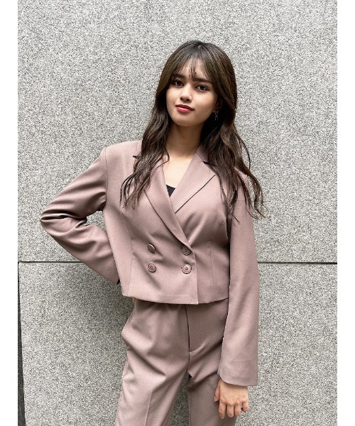 ENVYM（アンビー）の「ショートＢＯＸＹ ＪＫ（その他アウター・レディース・ブラック/グレー/モカ・FREE）」の9枚目の写真