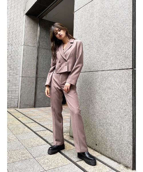 ENVYM（アンビー）の「ショートＢＯＸＹ ＪＫ（その他アウター・レディース・ブラック/グレー/モカ・FREE）」の13枚目の写真