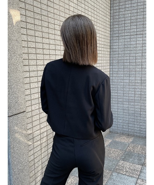 ENVYM（アンビー）の「ショートＢＯＸＹ ＪＫ（その他アウター・レディース・ブラック/グレー/モカ・FREE）」の16枚目の写真