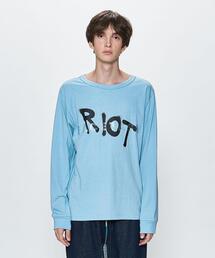 <RIOT FACETASM> LOGO LSL TEE/カットソー