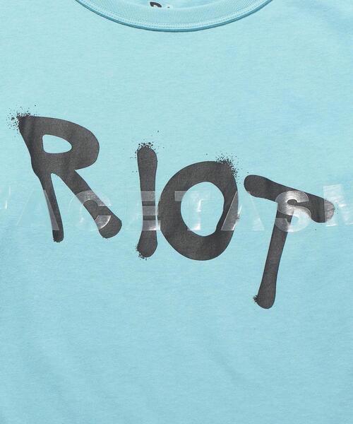 RIOT FACETASM(ライオットファセッタズム)の「<RIOT FACETASM> LOGO LSL TEE/カットソー(Tシャツ/カットソー・メンズ・ライトブルー/ブラック・L/XL)」の12枚目の写真