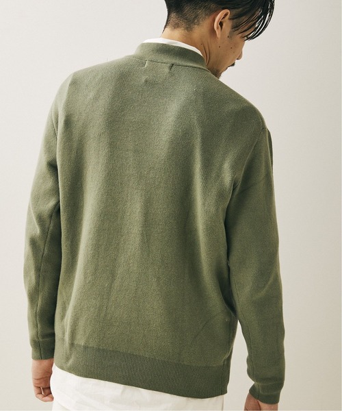 417 EDIFICE（フォーワンセブンエディフィス）の「◆コットンカシミヤ スムースモックネックニット（ニット/セーター・メンズ・ブラック/グレー/ブラウン/グリーン/ブルー/オレンジ・SMALL/MEDIUM/LARGE/X-LARGE）」の9枚目の写真