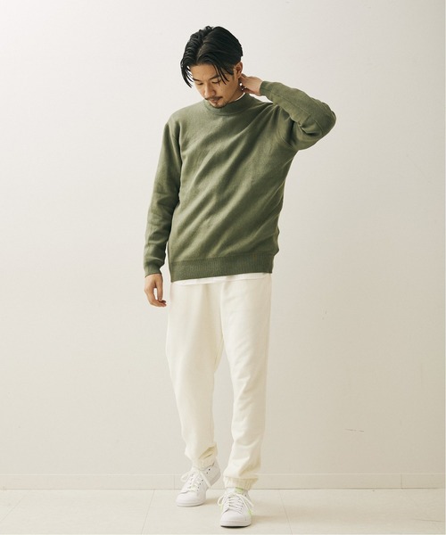 417 EDIFICE（フォーワンセブンエディフィス）の「◆コットンカシミヤ スムースモックネックニット（ニット/セーター・メンズ・ブラック/グレー/ブラウン/グリーン/ブルー/オレンジ・SMALL/MEDIUM/LARGE/X-LARGE）」の10枚目の写真