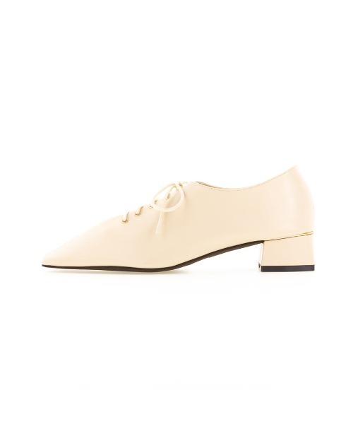 RANDA(ランダ)の「ソフト ギャザーレースアップシューズ(ドレスシューズ・レディース・ブラック/アイボリー/ダークベージュ・LL/M/L/S)」の9枚目の写真