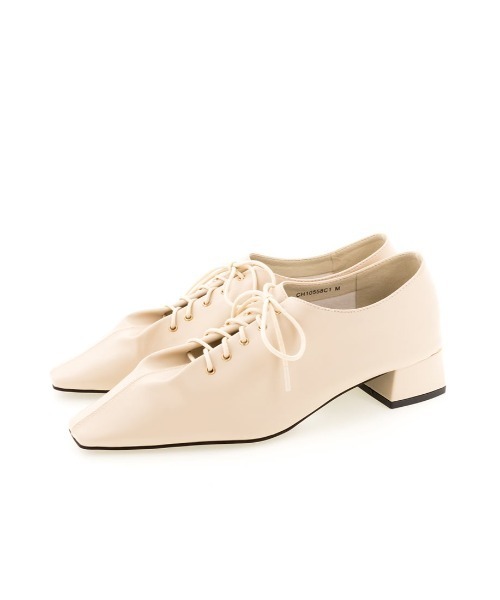 RANDA(ランダ)の「ソフト ギャザーレースアップシューズ(ドレスシューズ・レディース・ブラック/アイボリー/ダークベージュ・LL/M/L/S)」の16枚目の写真