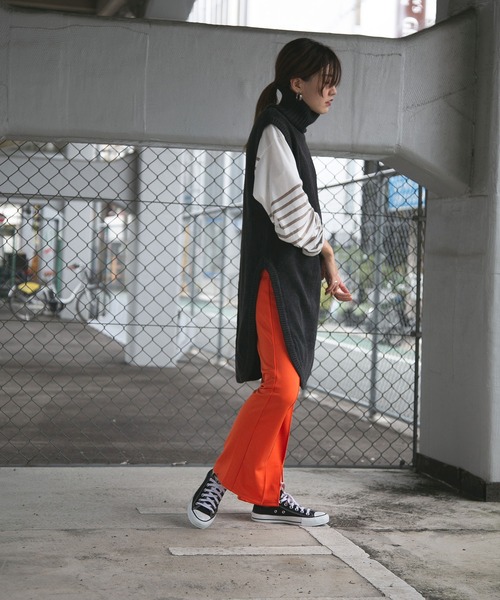 bohmal（ボマール）の「ビッグパネルボーダーバスクシャツ（Tシャツ/カットソー・レディース・ブラック/ベージュ・MEDIUM）」の13枚目の写真