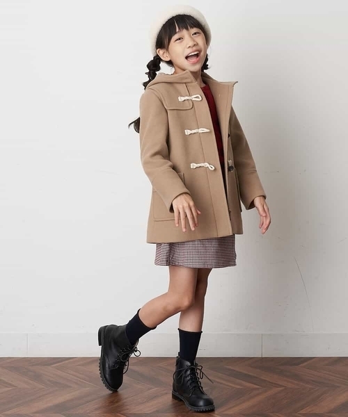 a.v.v（アーヴェヴェ）の「[KIDS]シャギーベレー（ハンチング/ベレー帽・キッズ・ピンク/アイボリー・54）」の10枚目の写真