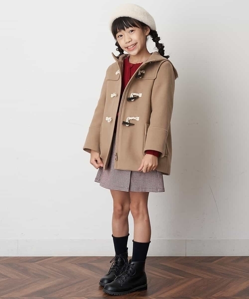 a.v.v（アーヴェヴェ）の「[KIDS]シャギーベレー（ハンチング/ベレー帽・キッズ・ピンク/アイボリー・54）」の11枚目の写真