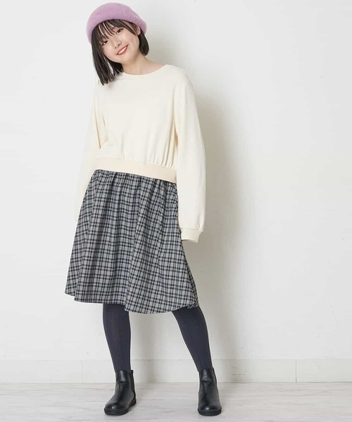 a.v.v（アーヴェヴェ）の「[KIDS]シャギーベレー（ハンチング/ベレー帽・キッズ・ピンク/アイボリー・54）」の20枚目の写真