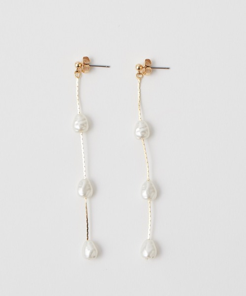 un dix cors（アンディコール）の「今季注目 ラインパールピアス（ピアス（両耳用）・レディース・ゴールド・FREE）」の13枚目の写真