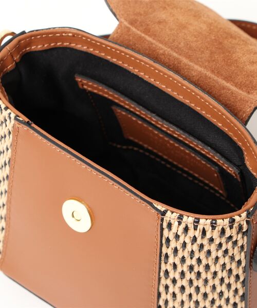 NOMBRE IMPAIR(ノンブルアンペール)の「マルコビアンキーニ ラフィア×レザーコンビBAG(ショルダーバッグ・レディース・ブラック/ブラウン・FREE)」の5枚目の写真