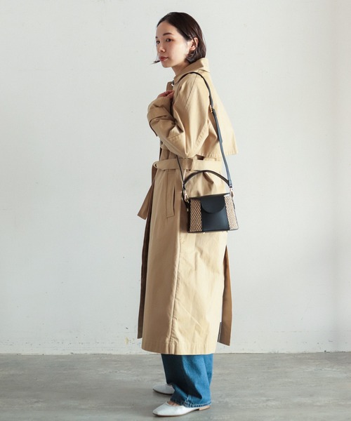 NOMBRE IMPAIR(ノンブルアンペール)の「マルコビアンキーニ ラフィア×レザーコンビBAG(ショルダーバッグ・レディース・ブラック/ブラウン・FREE)」の12枚目の写真