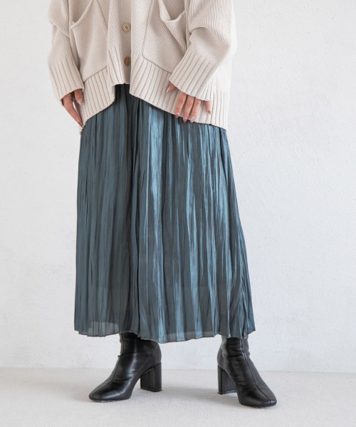 LOWRYS FARM（ローリーズファーム）の「エアリーブライトスカーチョ　235802（その他パンツ・レディース・ダークブラウン/ブルー/グリーン/アイボリー・FREE）」の4枚目の写真