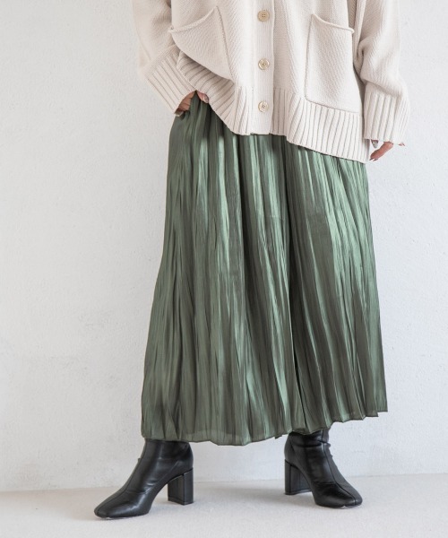 LOWRYS FARM（ローリーズファーム）の「エアリーブライトスカーチョ　235802（その他パンツ・レディース・ダークブラウン/ブルー/グリーン/アイボリー・FREE）」の3枚目の写真