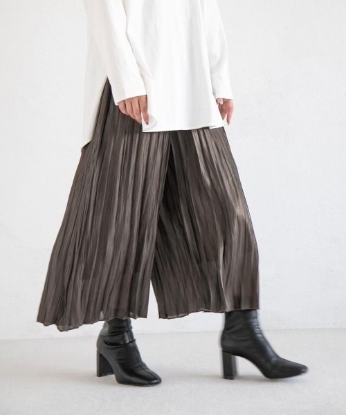 LOWRYS FARM（ローリーズファーム）の「エアリーブライトスカーチョ　235802（その他パンツ・レディース・ダークブラウン/ブルー/グリーン/アイボリー・FREE）」の8枚目の写真