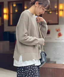 【WEB限定】ホールガーメント ガータープルオーバーニット