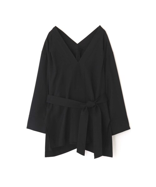 BOSCH（ボッシュ）の「◆Vネックレイヤードブラウス（シャツ/ブラウス・レディース・ブラウン/ブラック・38）」の4枚目の写真