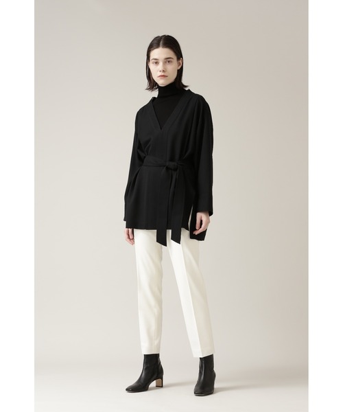 BOSCH（ボッシュ）の「◆Vネックレイヤードブラウス（シャツ/ブラウス・レディース・ブラウン/ブラック・38）」の7枚目の写真