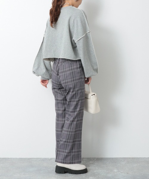 Heather(ヘザー)の「スリムフィットガラフレアパンツ2 228814(スラックス・レディース・グレー系その他/ブルー系その他/レッド系その他・S/M/XS)」の18枚目の写真