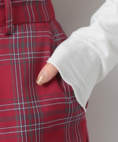 Heather(ヘザー)の「スリムフィットガラフレアパンツ2 228814(スラックス・レディース・グレー系その他/ブルー系その他/レッド系その他・S/M/XS)」の11枚目の写真