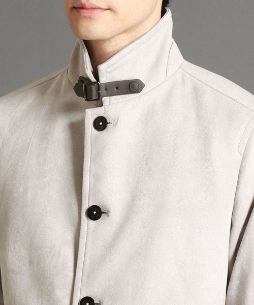 HIDEAWAYS NICOLE（ハイダウェイニコル）の「ポンチスウェードスタンドコート（その他アウター・メンズ・ブラック/ネイビー/シルバーグレー・MEDIUM/X-LARGE/LARGE）」の10枚目の写真