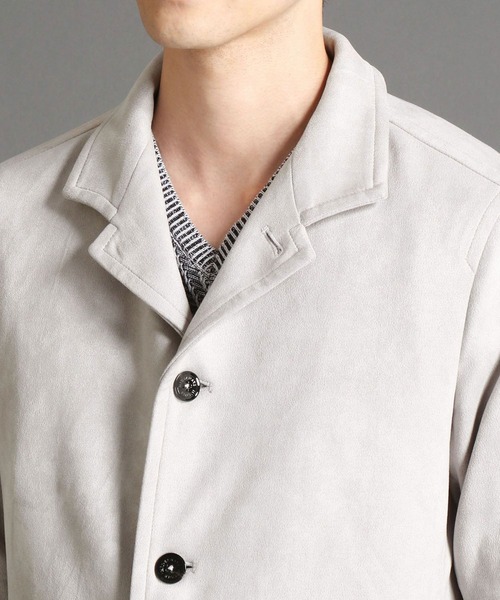 HIDEAWAYS NICOLE（ハイダウェイニコル）の「ポンチスウェードスタンドコート（その他アウター・メンズ・ブラック/ネイビー/シルバーグレー・MEDIUM/X-LARGE/LARGE）」の12枚目の写真