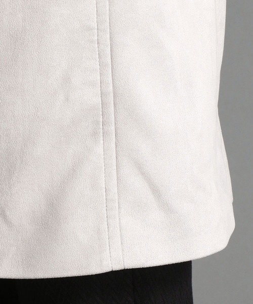 HIDEAWAYS NICOLE（ハイダウェイニコル）の「ポンチスウェードスタンドコート（その他アウター・メンズ・ブラック/ネイビー/シルバーグレー・MEDIUM/X-LARGE/LARGE）」の6枚目の写真